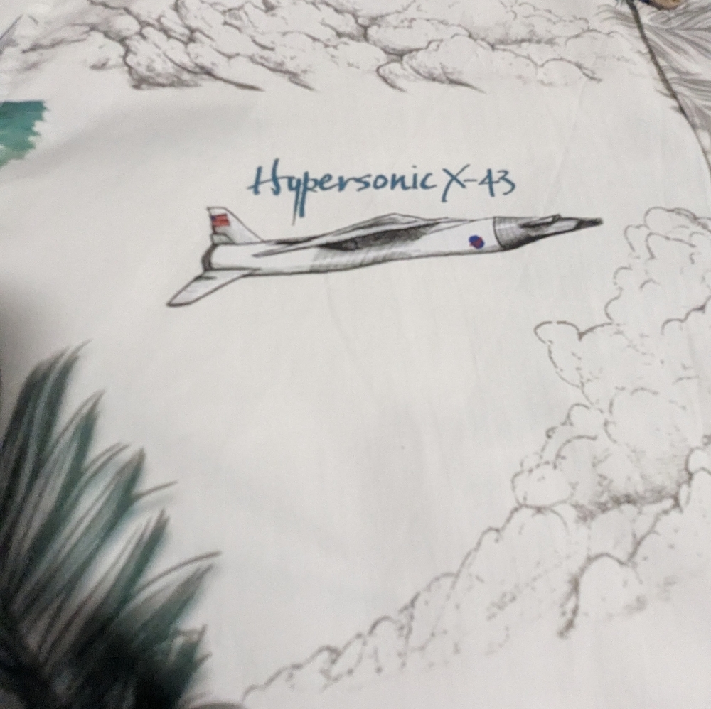 Cape Kennedy Clothing X-Planes Hawaiian Shirt.Testing Tomorrow's Aerospace L-2 - Picture 15 of 16
